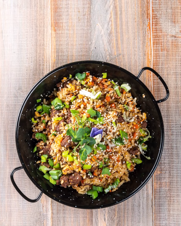 Orez prăjit cu vită