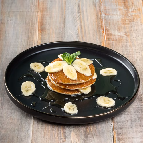 Pancake cu miere și banane
