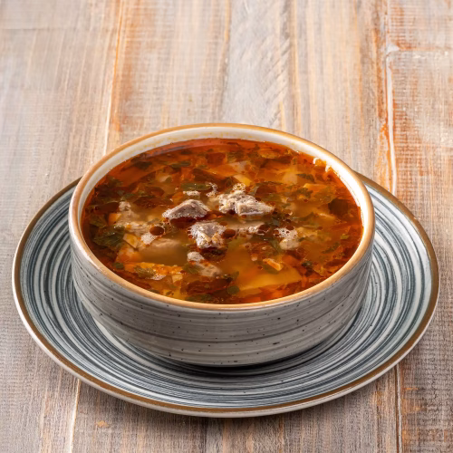 Ciorbă ardelenească cu afumatură