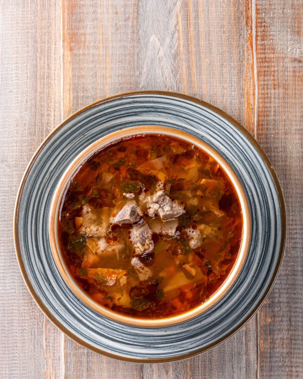 Ciorbă ardelenească cu afumatură